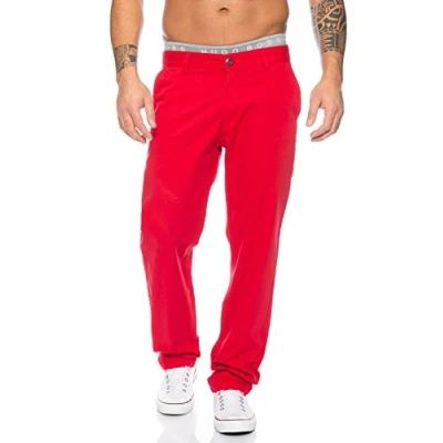 Abbildung von Rock Creek Herren Chino Hose Herrenhose RC 2083 [Rot W40 L34]
