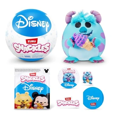 Abbildung von Snackles Figur Disney 13 cm großes Plüschspielzeug von ZURU, mit Snack Accessoire