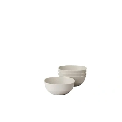 Abbildung von Mepal Servierschale 4 Stück Silueta Spülmaschinen und mikrowellenfest Salatschüssel Tapas Teller Geschirr 250 ml Nordic white