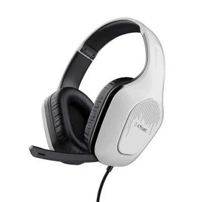 Abbildung von Trust Gaming GXT 415PS Zirox Leichtes Headset für Playstation 5 mit 50 mm Treiber, 1,2 m Kabel, 3,5 Audioanschluss, Hochklappbares Mikrofon, Over Ear PS5 Kopfhörer Kabel Weiß