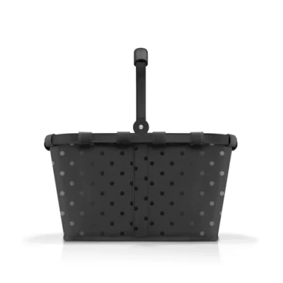Abbildung von reisenthel carrybag frame glossy dots black Stabiler Einkaufskorb mit viel Stauraum und praktischer Innentasche Elegantes wasserabweisendes Design