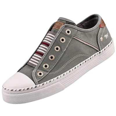 Abbildung von MUSTANG Damen Canvas Sneaker Grün/Grau, Schuhgröße:EUR 40