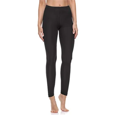Abbildung von Merry Style Leggings Damen Baumwolle für das ganze Jahr Bequeme Blickdicht Ideal Yoga Sport Gym und Freizeit MS10 198 (Schwarz, XXL)