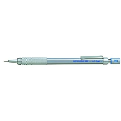 Abbildung von Pentel GraphGear500 PG517 Druckbleistift mit Metall Griffzone, 0.7 mm, Härtegrad HB (12 Stück)