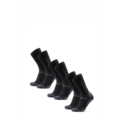 Abbildung von Danish Endurance Classic Hiking Socks 3 PACK Sportsocken, Herren, Größe: 35 38, Black