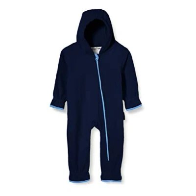Abbildung von Playshoes Fleece Overall Unisex Kinder Jumpsuit, marine, 74