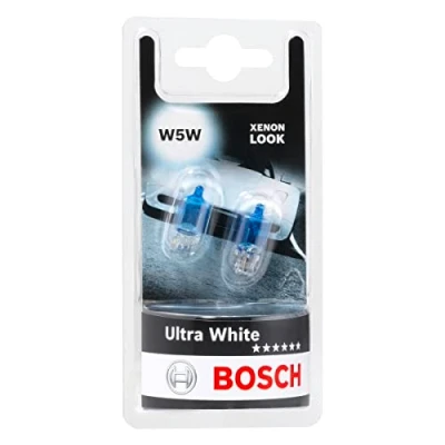Abbildung von Bosch W5W Ultra White Fahrzeuglampen 12 V 5 W W2,1x9,5d 2 Stücke