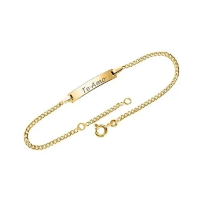 Abbildung von Gravierbares Armband für Damen aus 375er Gold Armbänder