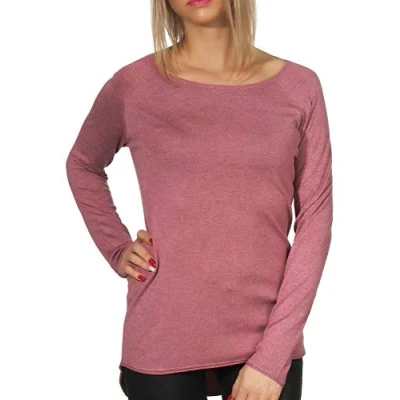 Abbildung von ONLY Onlmila LACY L S LONG Strickpullover, Damen, Größe: Small, Mesa rose