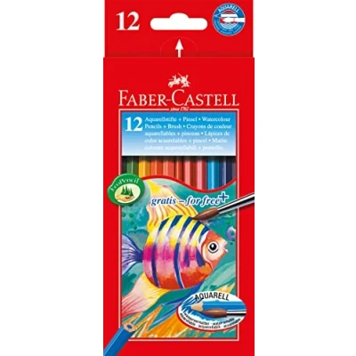 Abbildung von Faber Castell 114413 Farbstift Kinder Aquarell 12er Kartonetui