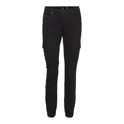 Abbildung von Vero Moda Vmivy Ankle Cargohose, Damen, Größe: Sx30, Black