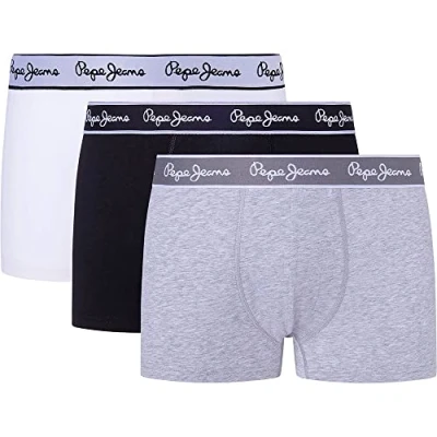 Abbildung von Pepe Jeans 3 PACK Panties, Herren, Größe: Large, Grey marl