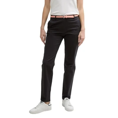 Abbildung von TOM TAILOR Damen Slim Chino Hose mit Gürtel