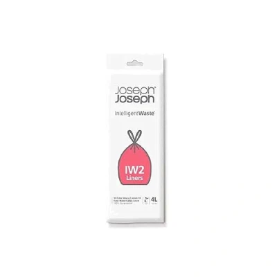 Abbildung von Joseph IW2 Biologisch abbaubare, kompostierbare Beutel, Packung mit 50 Müllbeuteln für Lebensmittelabfälle, weiß, klein, 4 Liter, Klar