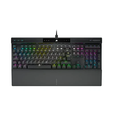 Abbildung von CORSAIR K70 RGB PRO Mechanische Kabelgebundene Gaming Tastatur Cherry MX Red Linear Schalter, SOCD, PBT Double Shot Tastenkappen, 8000Hz Hyper Polling, NKRO, Turnier QWERTZ DE Schwarz