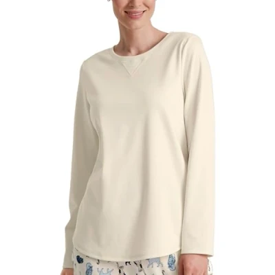 Abbildung von Calida Langarm Nachtwäsche Shirt, Damen, Größe: 36/38, Charm cream