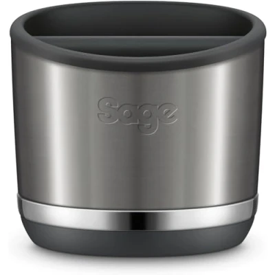 Abbildung von Sage The Knock Box 20 Abklopfbehälter Für einfache &amp; saubere Entsorgung von Kaffeekapseln Bis zu Espressopods Schwarzer Edelstahl