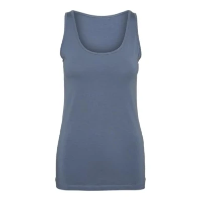 Abbildung von VERO MODA Damen Vmlulu Long Tank Top JRS Ga Noos, China Blue, Large