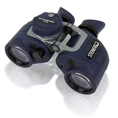 Abbildung von STEINER Marine Fernglas Commander 7x50c Deutsche Marken Qualität, 30 Jahre Garantie, HD stabilisierter Kompass, 10m wasserdicht, extrem robust, das Flaggschiff unter den Ferngläsern