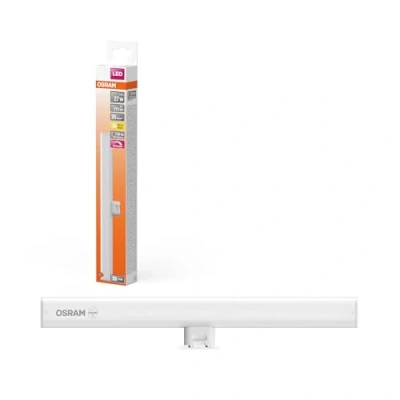 Abbildung von OSRAM LEDinestra stabförmige LED Lampe aus gefrostetem Kunststoff, S14d Fassung, dimmbar, warmweißes Licht mit 2700 K, 30 cm lang, 3 W, 275 lm, ausgezeichnete Farbwiedergabe CRI 90, EEK F.