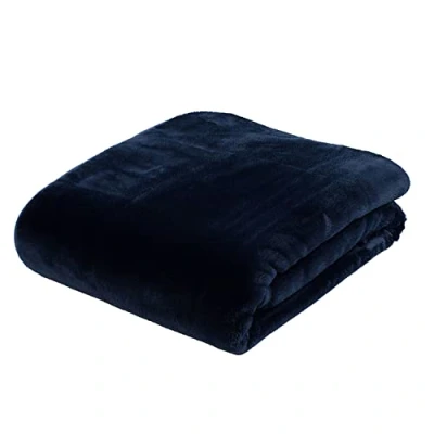 Abbildung von Gözze Premium Cashmere Feeling Wohn und Kuscheldecke, 500 g/m², 220 x 240 cm Marine