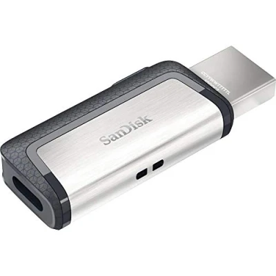 Abbildung von SanDisk Ultra Dual Drive USB Type C Laufwerk Smartphone Speicher 32 GB (Mobiler Speicher, 3.1, versenkbarer Doppelanschluss, 150MB/s Übertragungsraten, Laufwerk)