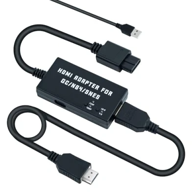 Abbildung von Mcbazel N64/SNES zu HDMI Konverter Kabel für Konsole auf HDTV unterstützt 480p/720p/Stereo Audio/16:9/4:3 Formatverhältnis