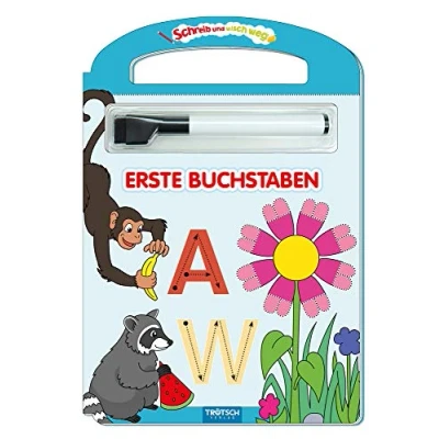 Abbildung von Trötsch Erste Buchstaben Schreib und Wisch Weg mit Stift: Übungsheft Lernheft Vorschule Grundschule (Schreib Lernhefte)