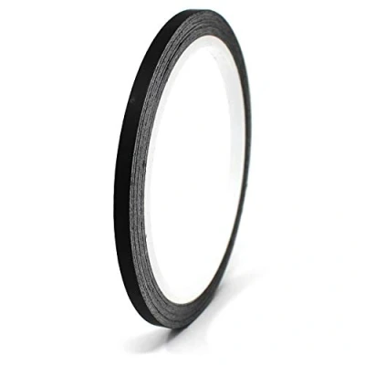 Abbildung von 10 Meter (0,79/Meter) Matt Zierstreifen Auto Motorrad Boot Modellbau Basteln DIY Deko Finest Folia Dekorstreifen Seitenstreifen Klebestreifen (Schwarz Matt, 6mm Breite)