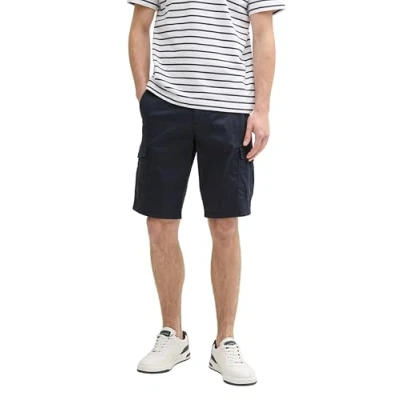 Abbildung von TOM Tailor Regular Printed Shorts, Herren, Größe: 34, Navy