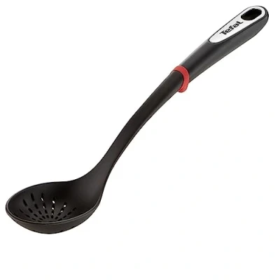 Abbildung von Tefal Ingenio K20603 Gemüselöffel 40 x 9.2 7.36 cm Kunststoff Spülmaschinengeeignet Ideal zum schnellen Abtropfen und Servieren schwarz / rot