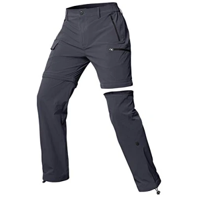 Abbildung von Cycorld Damen Wanderhose Zip Off Trekkinghose, Atmungsaktiv Schnell Stretch Trekkinghose Abnehmbar Outdoorhose Sommer Hiking Pants Funktionshose (Grau, M)