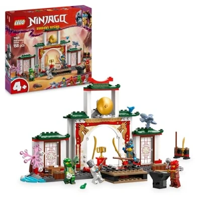 Abbildung von LEGO NINJAGO Spinjitzu Tempel der Ninja Spielset mit 4 Minifiguren und 1 Drachen Figur Bauset Weihnachts oder Geburtstagsgeschenk für Jungen Mädchen ab Jahren 71831