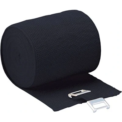 Abbildung von Höga Lastic Color schwarz 4 cm x 5 m gedehnt, dauerelastische Idealbinde, 2er Pack (2 1 Stück)