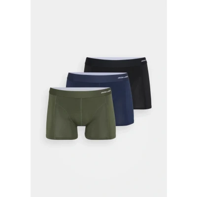 Abbildung von Jack &amp; Jones Jacbasic Trunks 3 PACK Boxerbriefs, Herren, Größe: Small, Forest night