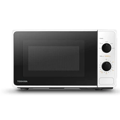 Abbildung von Toshiba MM2 MM20PF(WH) Mikrowelle mit 5 Leistungsstufen, einfaches Abtauen, 20 L, 800 W, Weiß