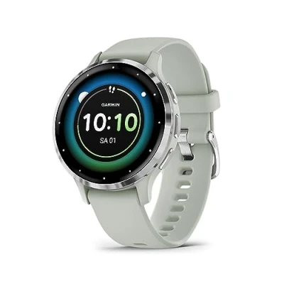 Abbildung von Garmin Venu 3 GPS Fitness Smartwatch mit Bluetooth Telefonie und Sprachassistenz, Ultrascharfes 1,4 / 1,2 Zoll AMOLED Touchdisplay, Fitnessfunktionen, Music, Pay Rollstuhlmodus