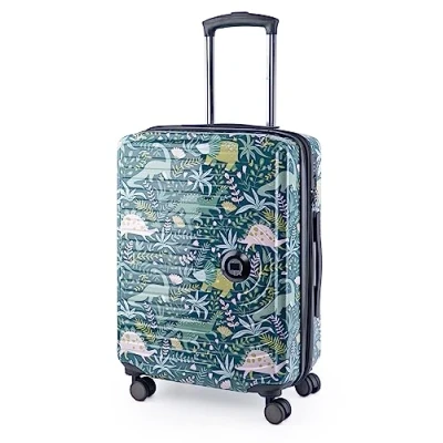 Abbildung von HAUPTSTADTKOFFER Mitte Handgepäck, 2,9 kg kinderleicht, TSA, Hartschalenkoffer, Trolley 4. Rollen, Handgepäck 55 cm, 42 Liter, Motiv Koffer, DINO FLORAL