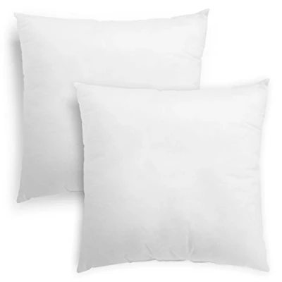 Abbildung von sleepling 2er Set Faserkissen, Doppelpack, Inlet Sofakissen, Zierkissen und Dekokissen, 45 x cm, atmungsaktiv, waschbar 60 Grad, Ökotex, Made in EU, weiß