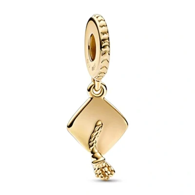 Abbildung von PANDORA Moments Schulabschluss Mütze Charm Anhänger mit vergoldeter Metalllegierung Collection, kompatibel Armbändern, 761892C00