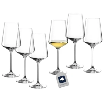 Abbildung von LEONARDO HOME Rieslinggläser Puccini (6er Set) Kratzfeste Weingläser (400 ml) Spülmaschinenfest &amp; Langlebig Zeitlose Gläser für Weißwein Modernes Design Riesling Glas 069540