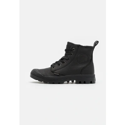 Abbildung von Palladium Pampa Schnürstiefelette, Größe: 42, Black Schuhe