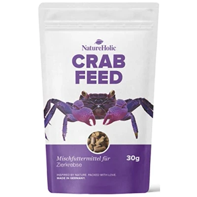 Abbildung von NatureHolic Krabbenfeed I Krabbenfutter hochwertige natürliche Zutaten Made in Germany für Krabben im Terrarium, Paludarium, Aquaterrarium und Aquarium