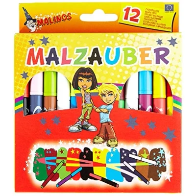 Abbildung von MALINOS 300005 Malzauber 12 Stifte, 12er Set Zauberstifte