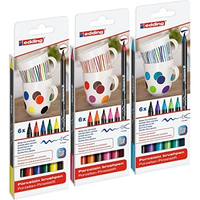 Abbildung von Edding 4200 Porzellan Pinselstift (auch für Glas und Keramik)
