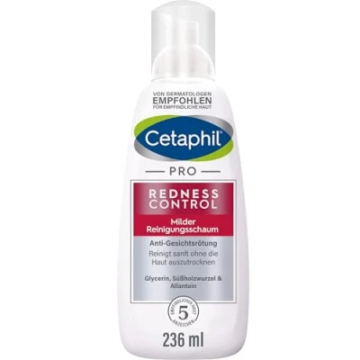 Abbildung von CETAPHIL PRO RednessControl Milder Reinigungsschaum, 236ml, Für zu Rötungen neigende Haut, Reinigt sanft ohne die Haut auszutrocknen, reduziert Spannungsgefühl, Jucken und Brennen, Seifenfrei