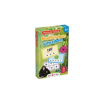 Abbildung von ASS Altenburger 22572850 Abenteuer Schule Buchstaben schreiben, Lernspiel, Yellow