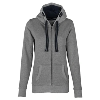 Abbildung von HRM Damen Jacket F hoodie, Grau meliert, S EU