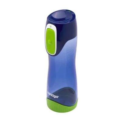 Abbildung von Contigo Trinkflasche Swish Autoseal, große BPA freie Kunststoff Wasserflasche für Kinder, 100% auslaufsicher mit automatischer Verriegelung, Sport, Kindergarten, Kita, Schule, 500 ml
