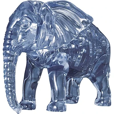 Abbildung von Crystal Puzzle 3D Elefant Transparentes Design 40 Teile Bausatz für Kinder und Erwachsene HCM Kinzel